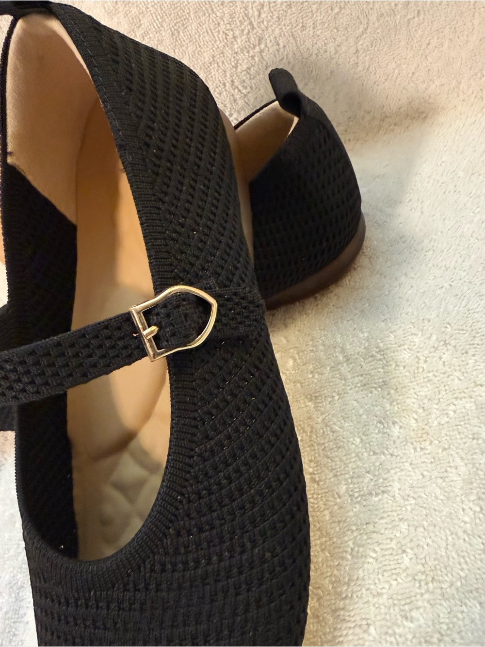 Black Mary Jane Knit Flats bundle shoes for deeper discount - Picture 3 of 14